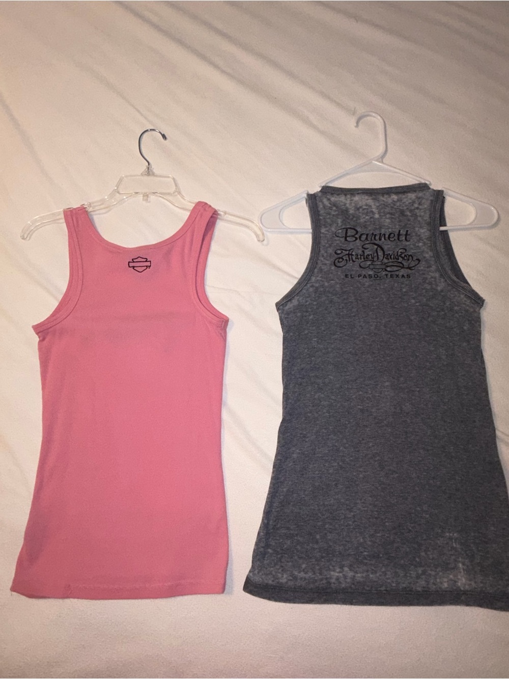 Harley-Davidson Women's Pink & Gray Tank Tops bundle - Picture 4 of 6